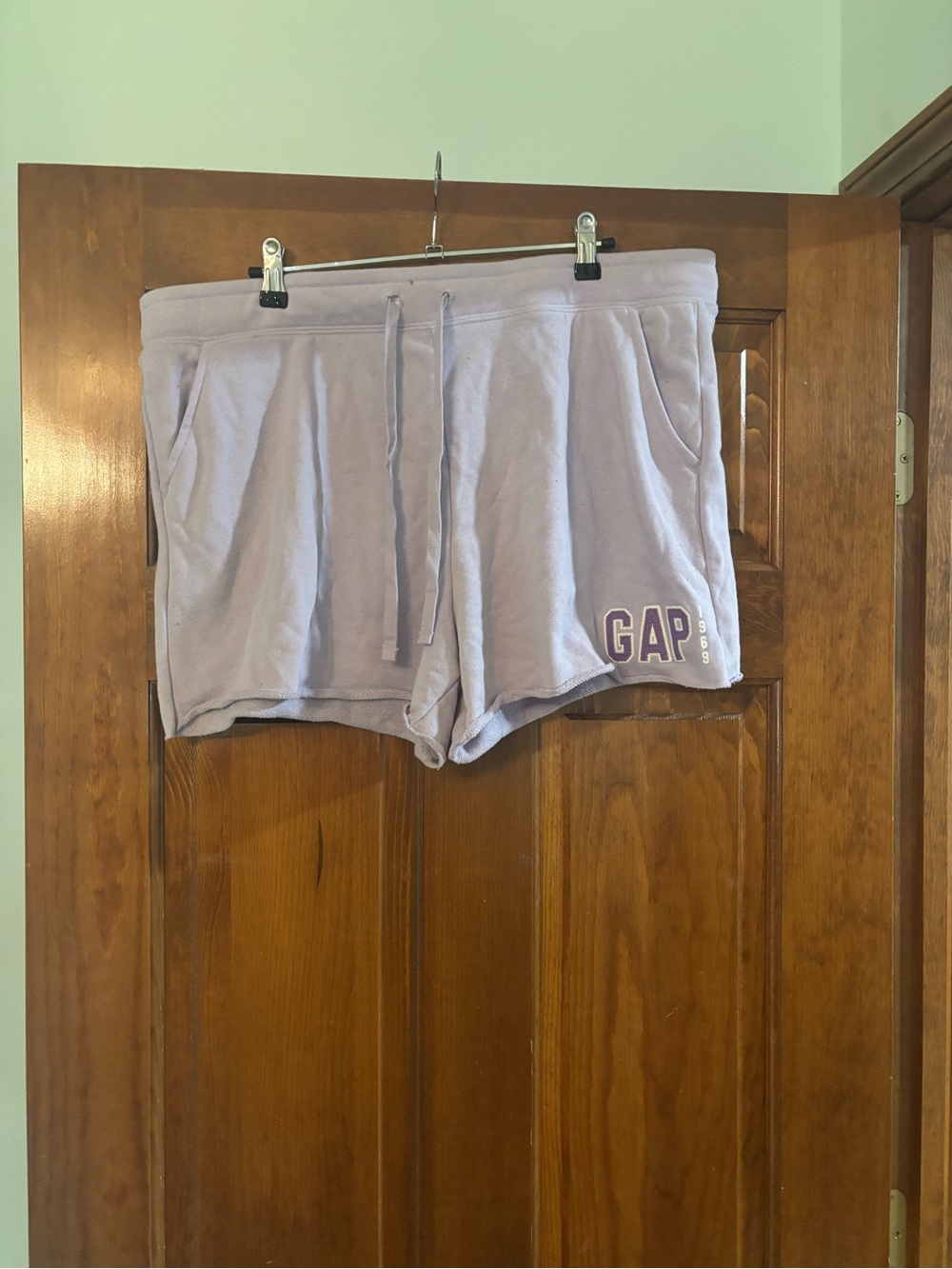 GAP Women's Light Lavender Drawstring Athletic Shorts